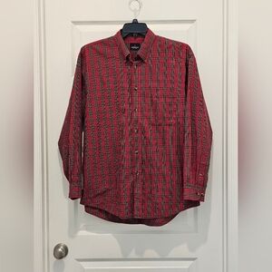 Arrow USA 1851 Men's LS Plaid Button Down Shirt, EUC, Size Large